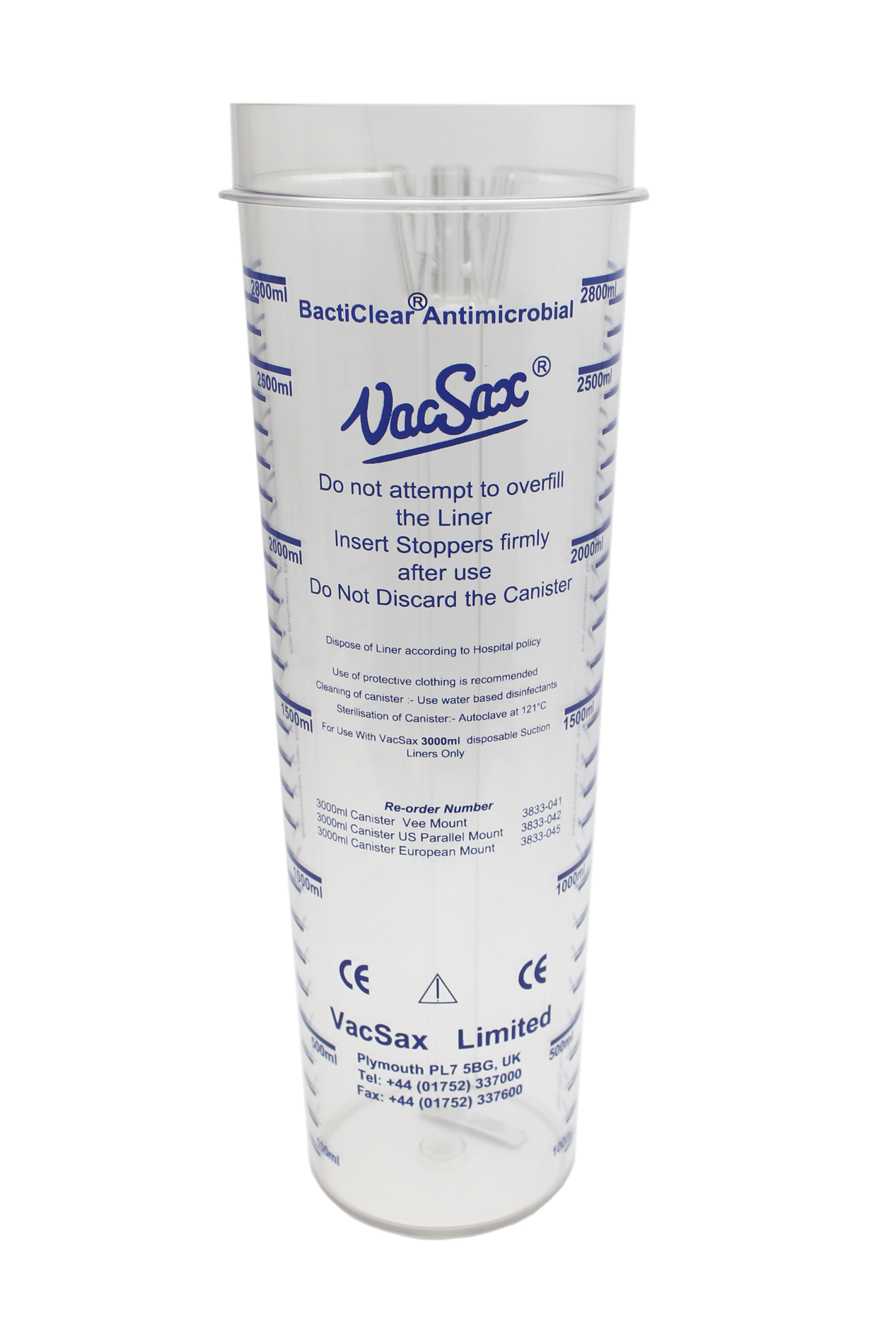 Láhev 3L pro Bacticlear CC, Ward, FluidGuard